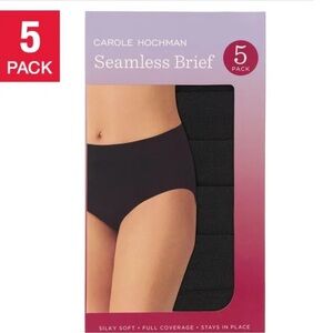 Carole Hochman Women's Seamless Brief, 5-pack XL